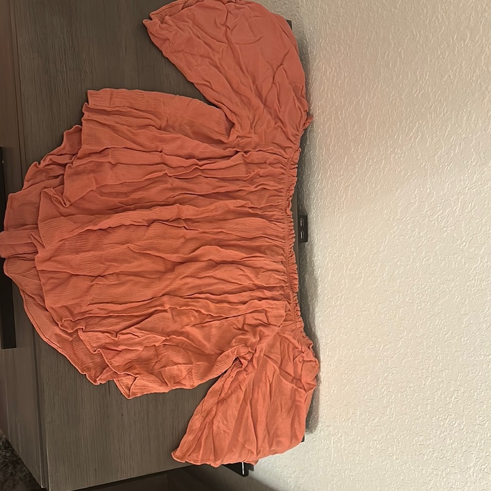 Gianni Bini Coral Off-Shoulder Blouse